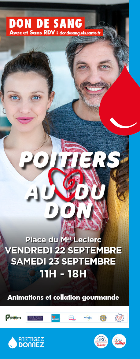 Bannière publicité événement Vienne 86